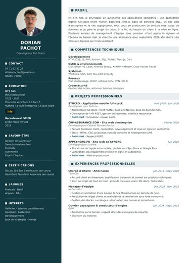 Aperçu : Curriculum vitae