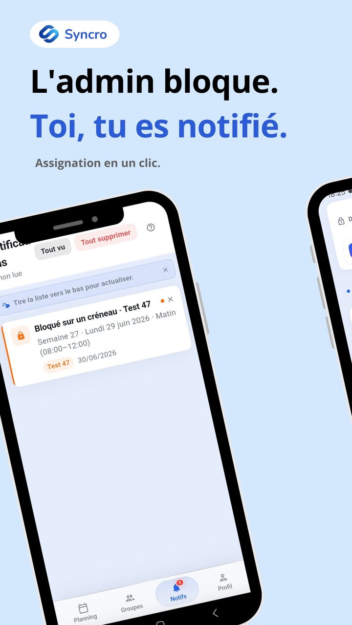 SYNCRO : saisie des disponibilités
